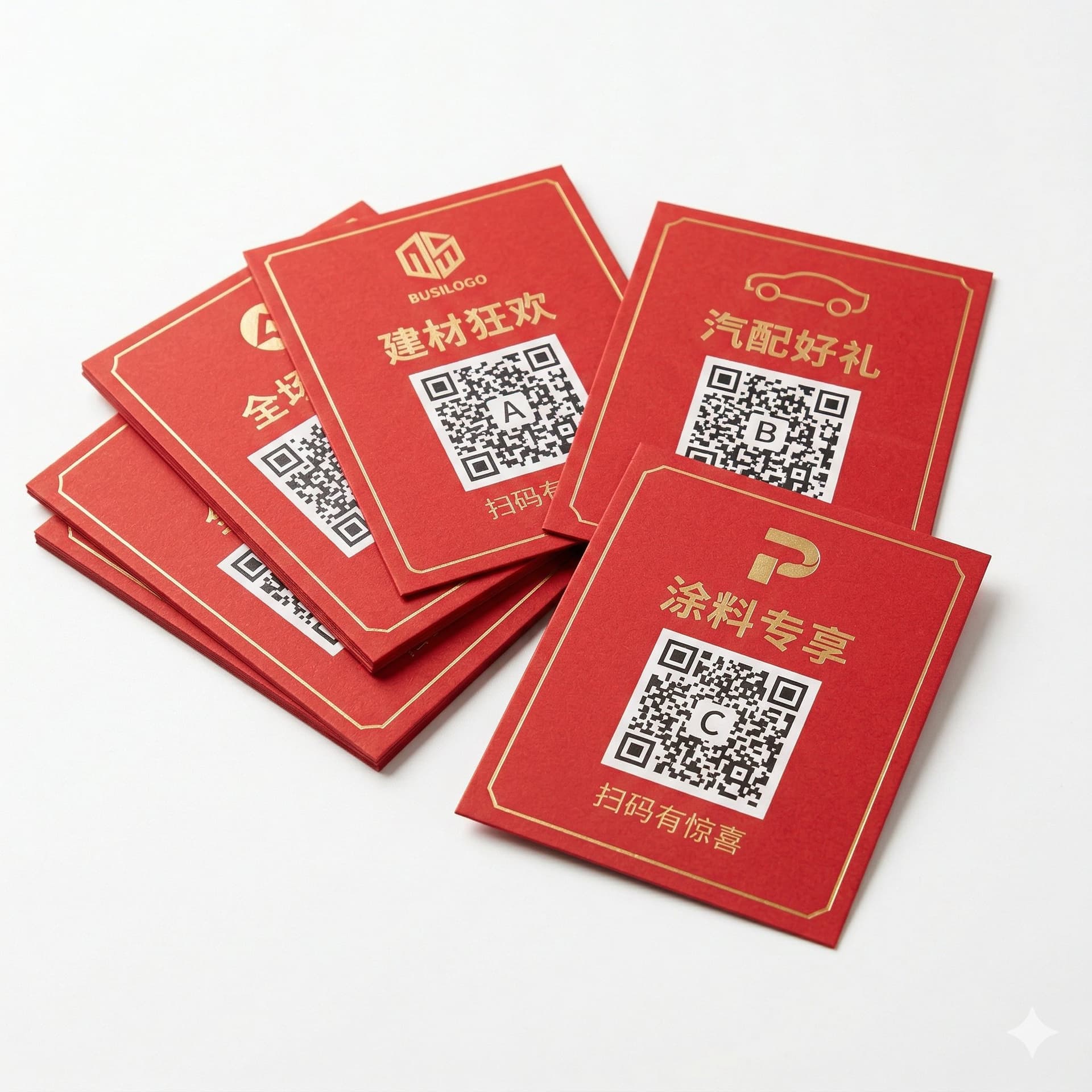 二维码红包定制印刷 产品示意图